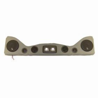 Vertically Driven Products 6 Speaker Overhead Sound Bar with Dome Lights (Charcoal Gray) - 792511